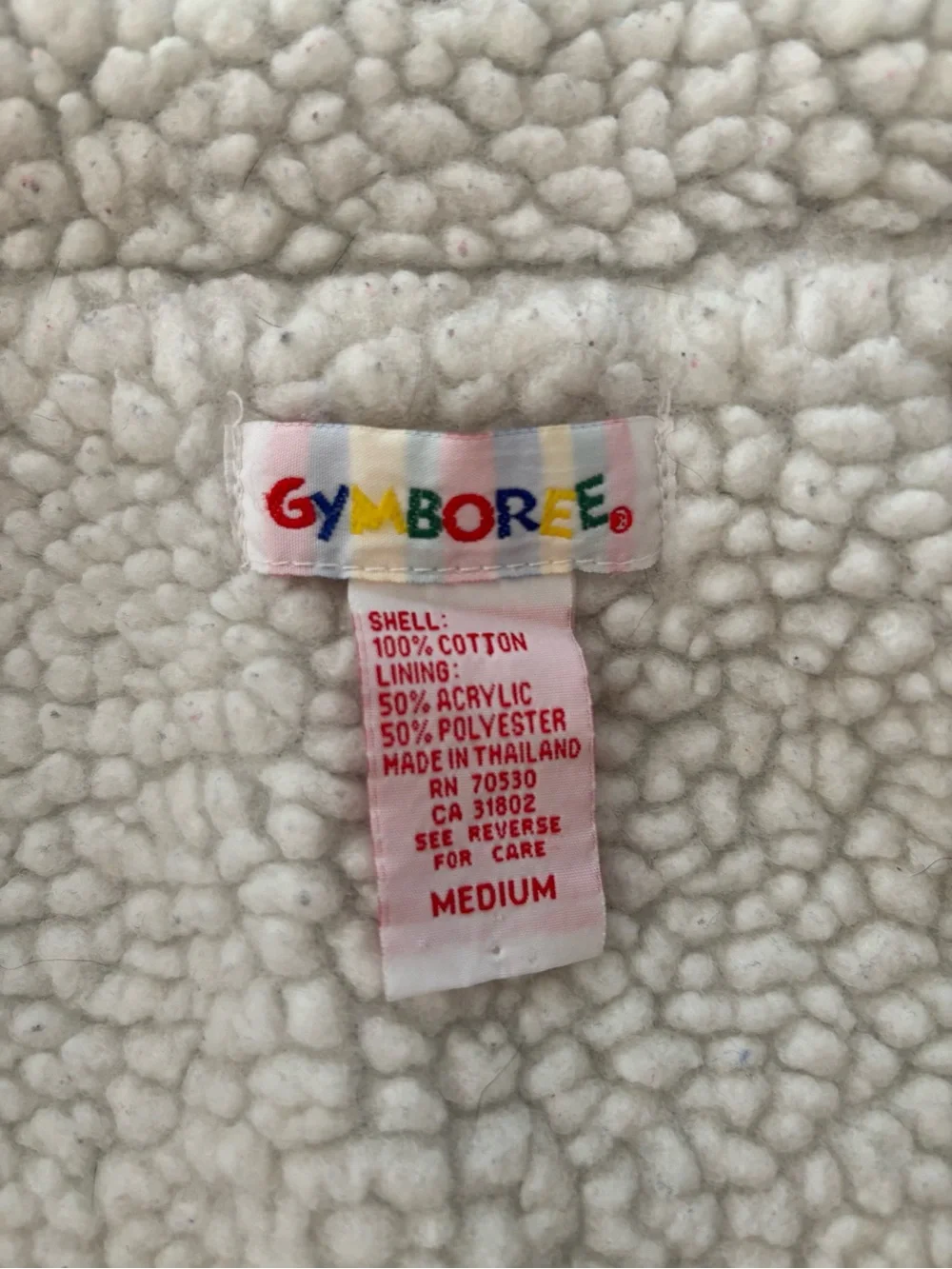 Gymboree Sherpa-Lined Denim Vest for Kids - size M